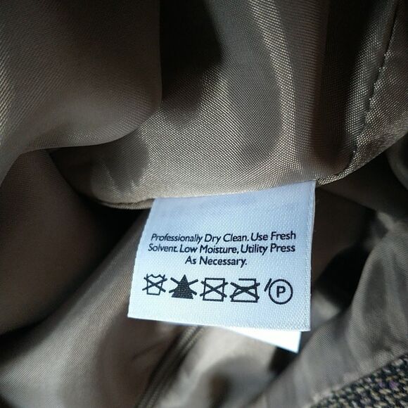 Eddie Bauer Pencil Skirt 10 Brown Tweed Wool Silk Blend Academia English Office - Picture 6 of 6